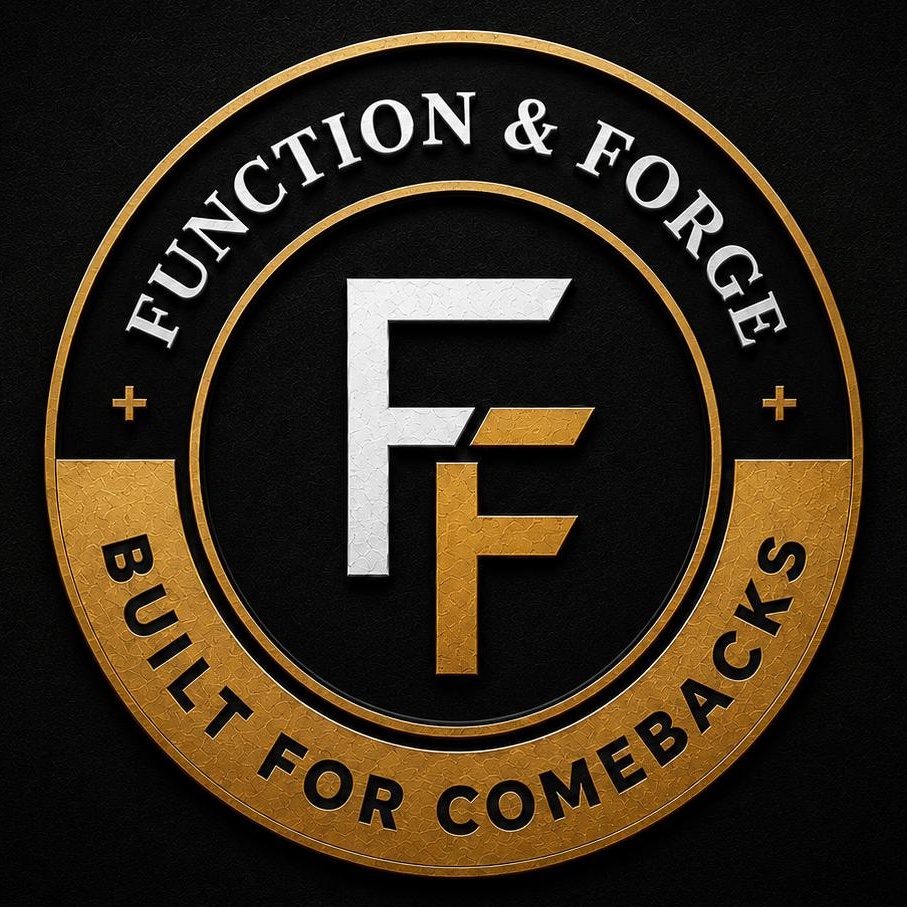 Function and Forge crest, Built for Comebacks